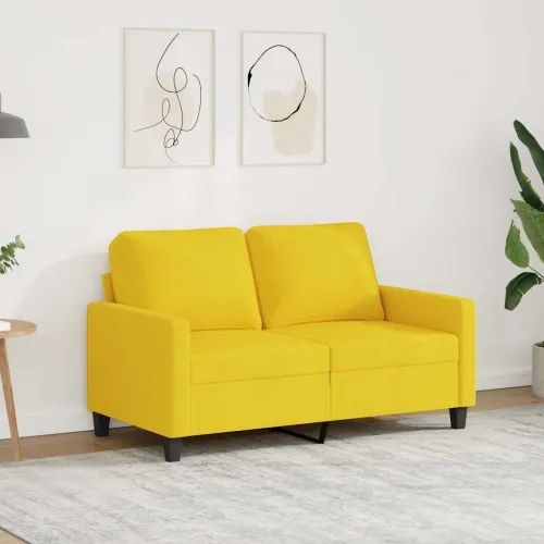 Dvosjed od tkanine svjetložuti 120 cm - Svjetložuta 120 cm Cijena