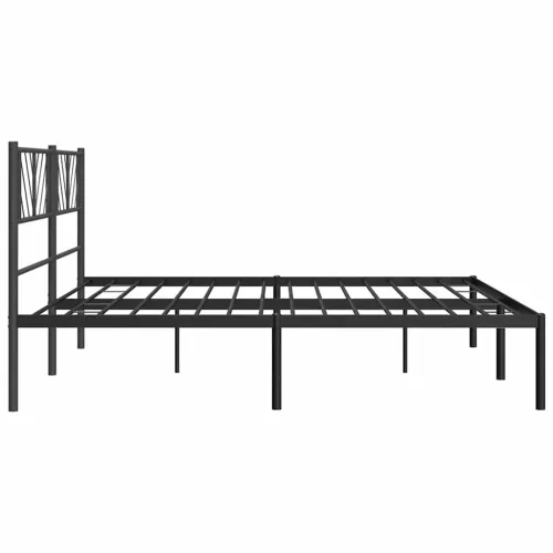 Metalni okvir za krevet s uzglavljem crni 193x203 cm - Crna 193 x 203 cm s uzglavljem Cijena