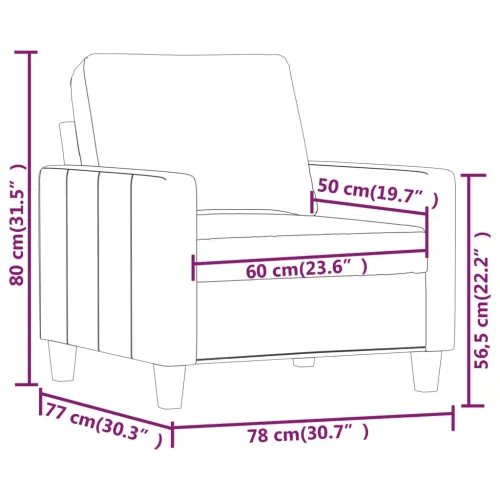 Fotelja crvena boja vina 60 cm od umjetne kože - Boja crnog vina 60 cm Cijena