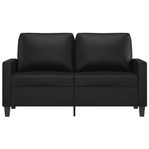 Dvosjed od umjetne kože 120 cm – crni - Crna 120 cm Cijena