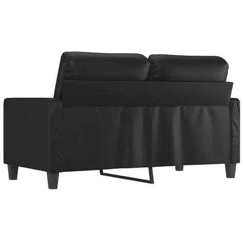 Dvosjed od umjetne kože 120 cm – crni - Crna 120 cm Cijena