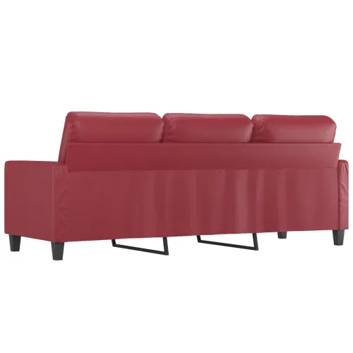 Trosjed crvena boja vina 180 cm od umjetne kože - Boja crnog vina 180 cm Cijena
