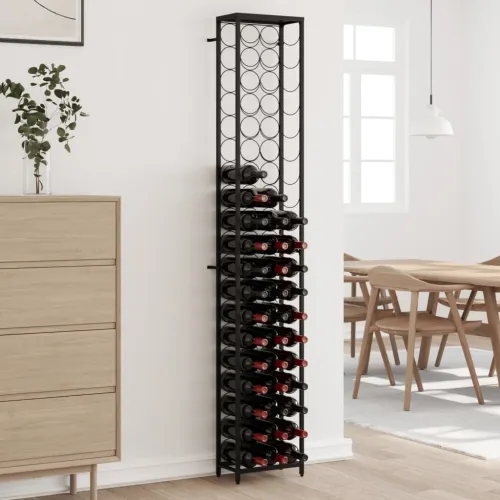 Stalak za vino za 57 boca crni 34 x 18 x 200 cm kovano željezo - 34 x 18 x 200 cm 1 1 1 Cijena