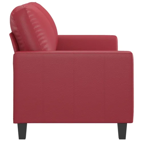 Dvosjed od umjetne kože 120 cm – boja crnog vina - Boja crnog vina 120 cm Cijena