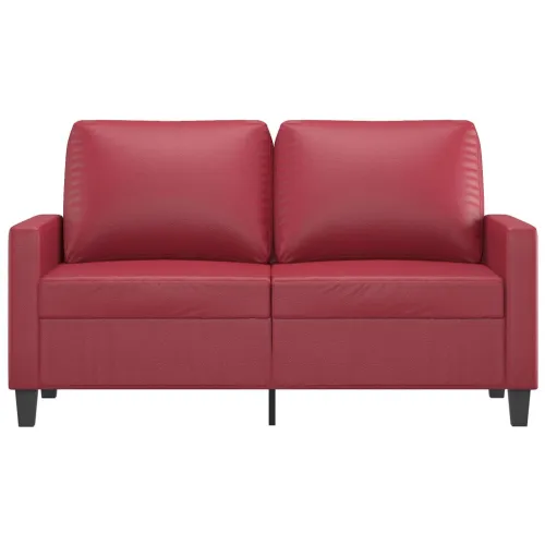 Dvosjed od umjetne kože 120 cm – boja crnog vina - Boja crnog vina 120 cm Cijena