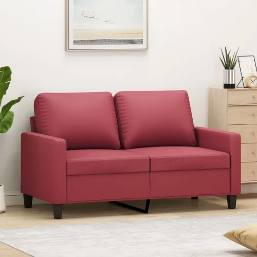 Dvosjed od umjetne kože 120 cm – boja crnog vina - Boja crnog vina 120 cm Cijena