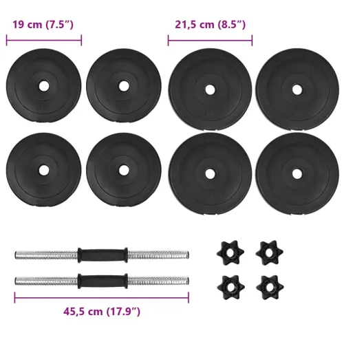 14-dijelni set jednoručnih utega 20 kg - 2x 10 kg Cijena