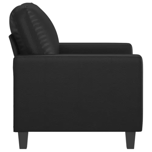 Fotelja crna 60 cm od umjetne kože - Crna 60 cm Cijena
