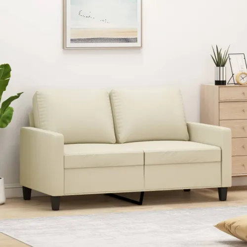 Dvosjed od umjetne kože 120 cm – krem - Krema 120 cm Cijena