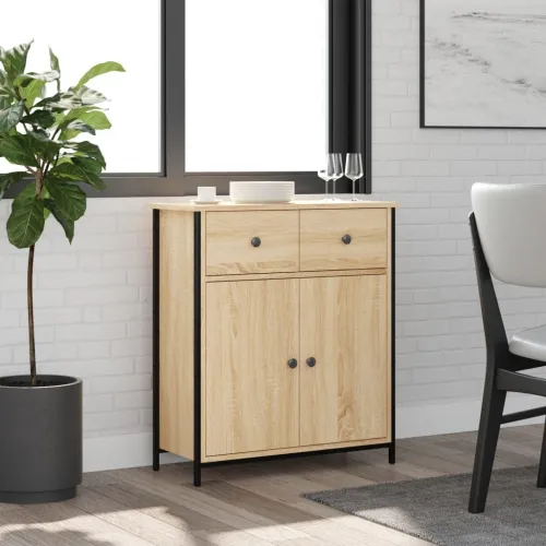 Komoda boja hrasta sonome 70 x 30 x 80 cm od konstruiranog drva - Sonoma hrast Cijena