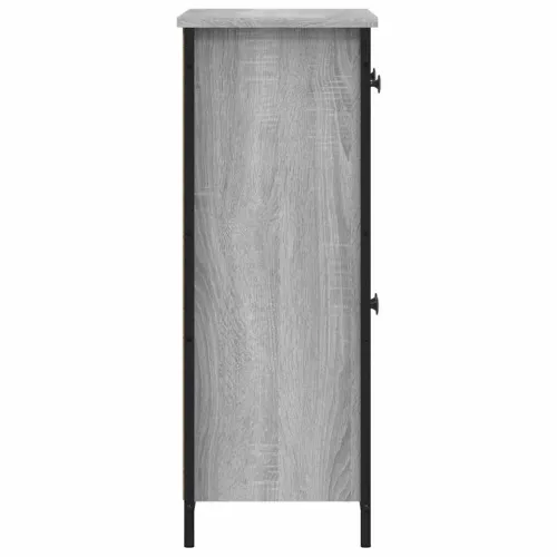Komoda boja hrasta sonome 70 x 30 x 80 cm od konstruiranog drva - Sivi hrast sonoma Cijena