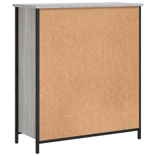 Komoda boja hrasta sonome 70 x 30 x 80 cm od konstruiranog drva - Sivi hrast sonoma Cijena