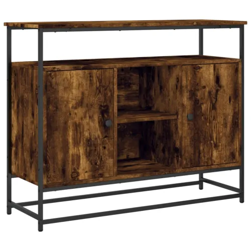 Komoda boja dimljenog hrasta 100x35x80 cm konstruirano drvo - Dimljeni hrast 1 Dimljeni hrast Cijena