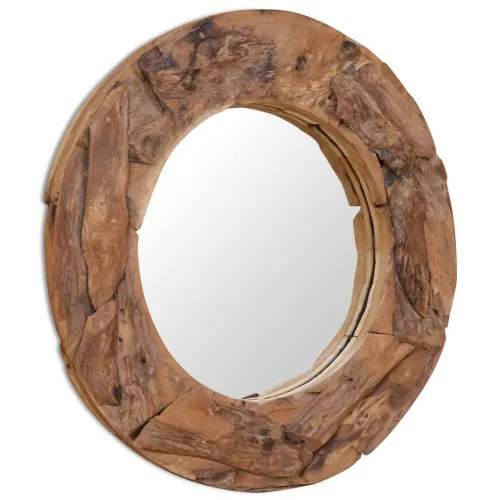 Ukrasno Ogledalo od Tikovine 80 cm Okruglo - 80 cm 1 80 cm Cijena