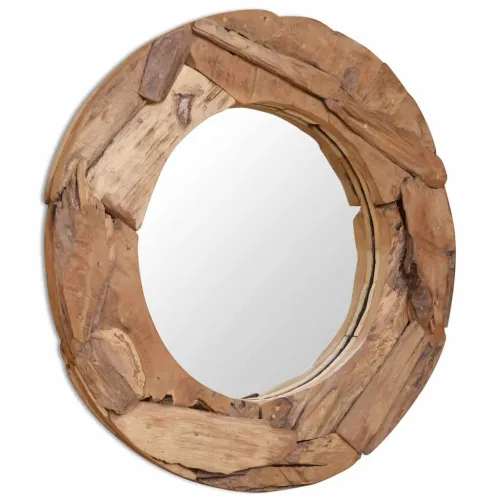 Ukrasno Ogledalo od Tikovine 80 cm Okruglo - 80 cm 1 80 cm Cijena