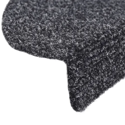 Prostirke za stepenice, samoljepljive, 15 kom, 56x17x3 cm, tamno sive, poluokrugle - Tamno siva 56 x 17 x 3 cm 15 Cijena
