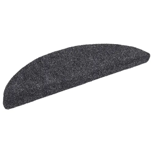 Prostirke za stepenice, samoljepljive, 15 kom, 56x17x3 cm, tamno sive, poluokrugle - Tamno siva 56 x 17 x 3 cm 15 Cijena