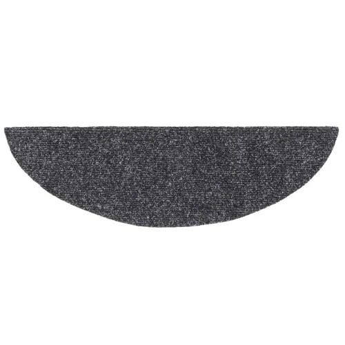 Prostirke za stepenice, samoljepljive, 15 kom, 56x17x3 cm, tamno sive, poluokrugle - Tamno siva 56 x 17 x 3 cm 15 Cijena