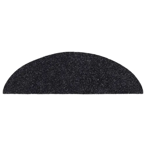 Prostirke za stepenice, samoljepljive, 15 kom, 56x17x3 cm, crne, poluokrugle - Crna 56 x 17 x 3 cm 15 Cijena