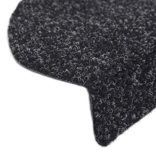Prostirke za stepenice, samoljepljive, 15 kom, 56x17x3 cm, crne, poluokrugle - Crna 56 x 17 x 3 cm 15 Cijena