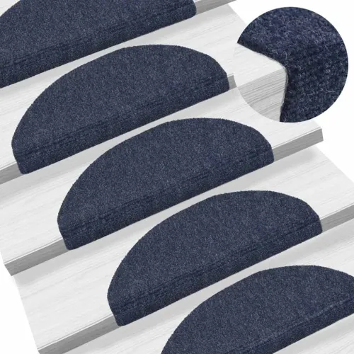 Prostirke za stepenice, samoljepljive, 15 kom, 65x21x4 cm, plave, poluokrugle, velike - Plava 65 x 21 x 4 cm 15 Cijena
