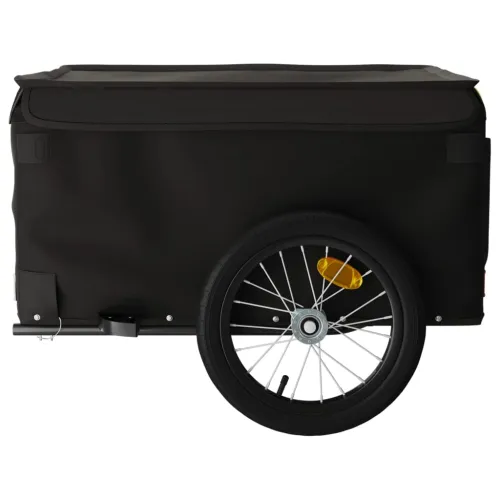 Prikolica za bicikl crna 45 kg željezna - Crna 124 x 62.5 x 52 cm Cijena