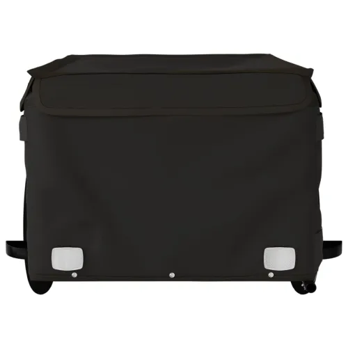 Prikolica za bicikl crna 45 kg željezna - Crna 124 x 62.5 x 52 cm Cijena