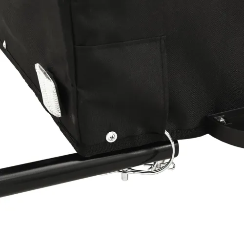 Prikolica za bicikl crna 45 kg željezna - Crna 124 x 62.5 x 52 cm Cijena