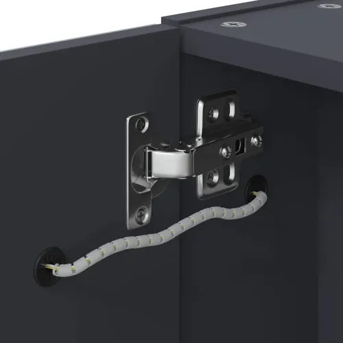 Kupaonski ormarić s ogledalom i LED svjetlom sivi 45x13x52 cm - Siva 45 x 13 x 52 cm Cijena