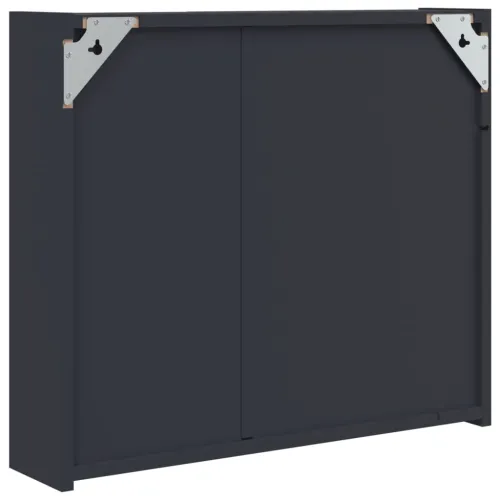 Kupaonski ormarić s ogledalom i LED svjetlom sivi 60x13x52 cm - Siva 60 x 13 x 52 cm Cijena