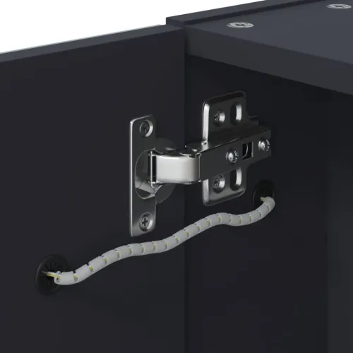 Kupaonski ormarić s ogledalom i LED svjetlom sivi 60x13x52 cm - Siva 60 x 13 x 52 cm Cijena