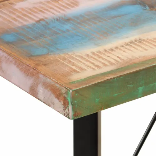 Barski stol 150 x 70 x 107 cm masivno obnovljeno drvo i željezo - Šareni 150 x 70 x 107 cm Cijena