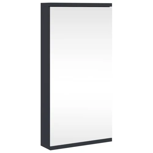 Kutni kupaonski ormarić s ogledalom sivi 30 x 24 x 60 cm - Siva Cijena