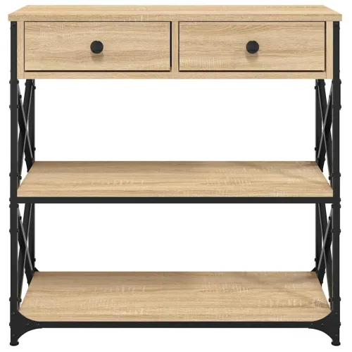 Konzolni stol boja hrasta sonome 75x28x75 cm konstruirano drvo - Sonoma hrast 75 cm Cijena