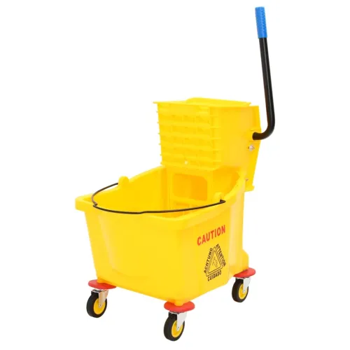 Kanta za brisanje s cjedilom i kotačima žuta 36 L polipropilen  - 60 x 40 x 94 cm 60 x 40 x 94 cm Cijena