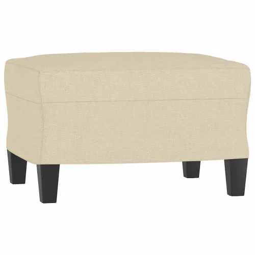 Trosjed s tabureom krem 180 cm od tkanine - Krema Cijena