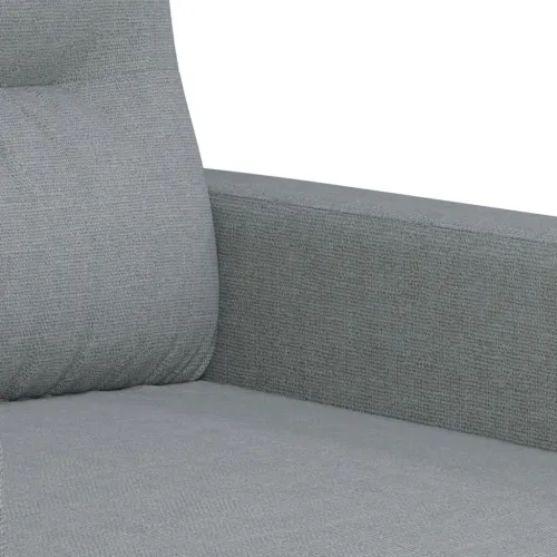 4-dijelni set sofa s jastucima svjetlosivi od tkanine - Svjetlosiva s jastucima i tabureom Cijena