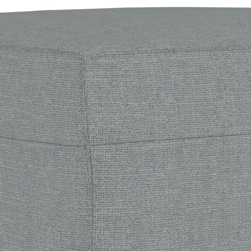 4-dijelni set sofa s jastucima svjetlosivi od tkanine - Svjetlosiva s jastucima i tabureom Cijena