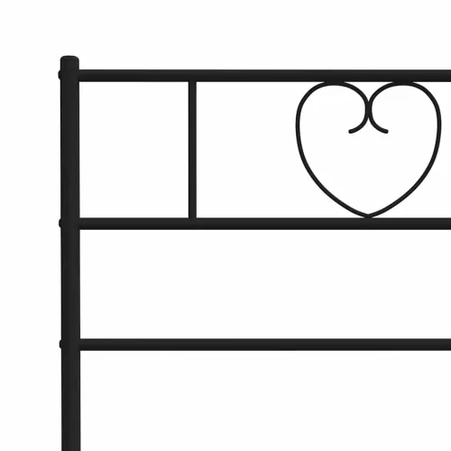 Metalni okvir kreveta uzglavlje i podnožje crni 183x213 cm - Crna 183 x 213 cm s uzglavljem i podnožjem Cijena