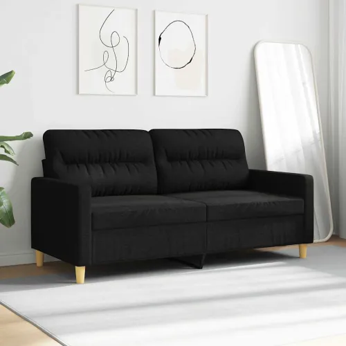 Dvosjed od tkanine crni 140 cm - Crna 140 cm Cijena