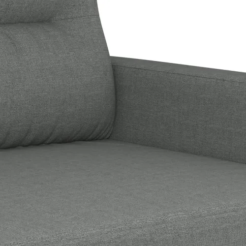 3-dijelni set sofa s jastucima tamnosivi od tkanine - Tamno siva s jastučićima Cijena