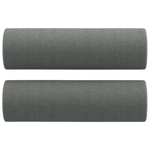 4-dijelni set sofa s jastucima tamnosivi od tkanine - Tamno siva s jastucima i tabureom Cijena