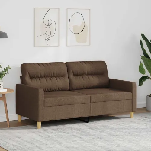 Dvosjed od tkanine smeđi 140 cm - Smeđa 140 cm Cijena