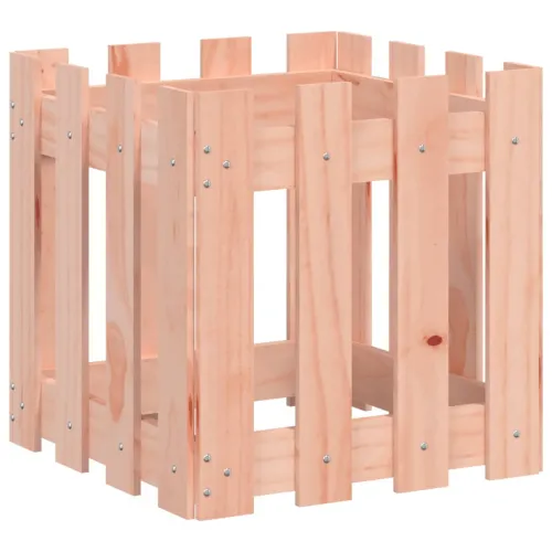 Vrtna sadilica s izgledom ograde 40x40x40 cm masivna duglazije - Prirodni douglas 40 x 40 x 40 cm Cijena