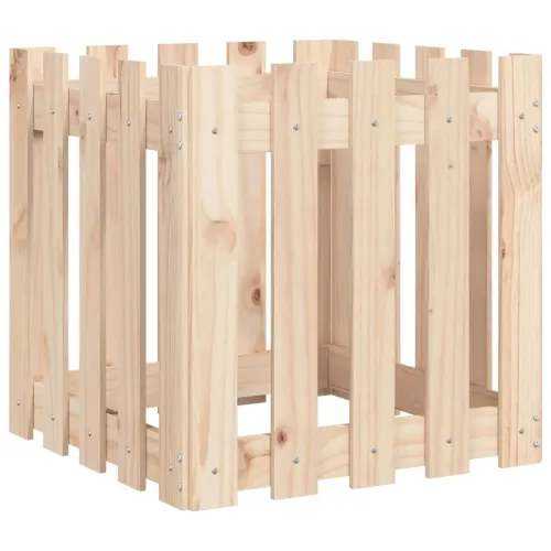 Vrtna sadilica s izgledom ograde 50x50x50 cm masivna duglazije - Prirodna boja bora 50 x 50 x 50 cm Cijena