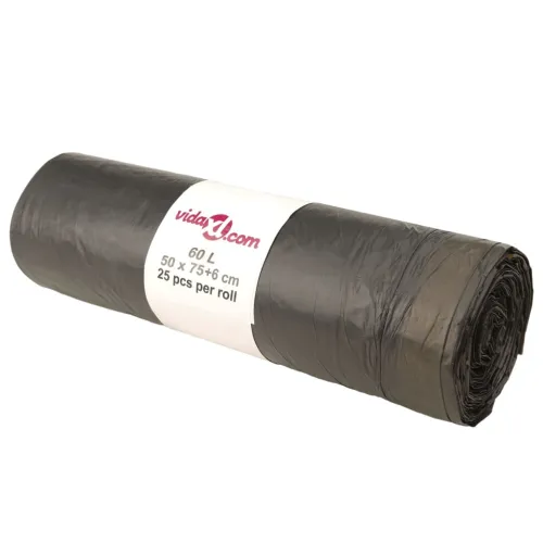 Vreće za smeće s vezicama 250 kom crne 60 L - 60 l s vezicama 60 l s vezicama Cijena