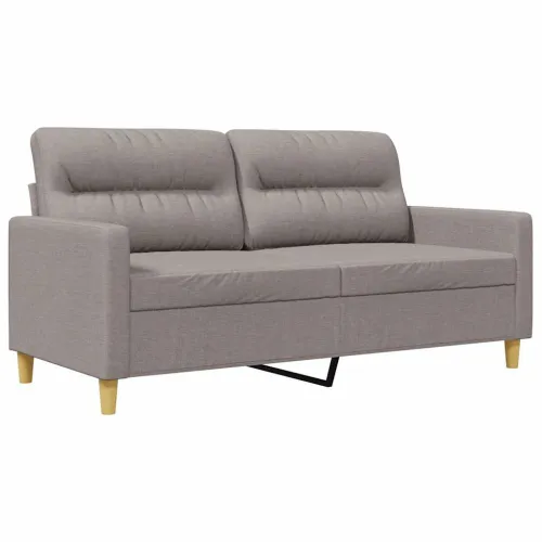 Dvosjed od tkanine smeđesivi 140 cm - Sivo-smeđa 140 cm Cijena