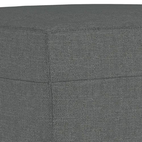 4-dijelni set sofa s jastucima tamnosivi od tkanine - Tamno siva s jastučićima i tabureom Cijena