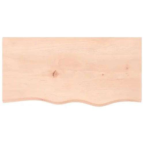 Stolna ploča 80x40x(2-4) cm od netretirane masivne hrastovine - Prirodna 80 x 40 x 4 cm Cijena