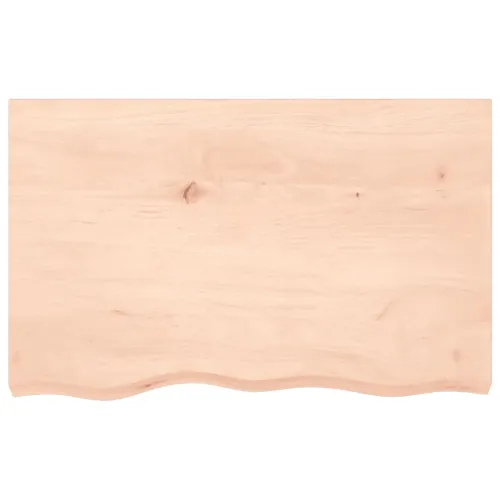 Stolna ploča 80x50x2 cm od netretirane masivne hrastovine - Prirodna 80 x 50 x 2 cm Cijena